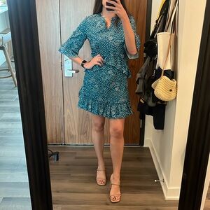 Blue and white Amazon dress